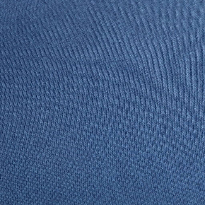 Medina Eetkamerstoelen 2 st stof en massief eikenhout blauw