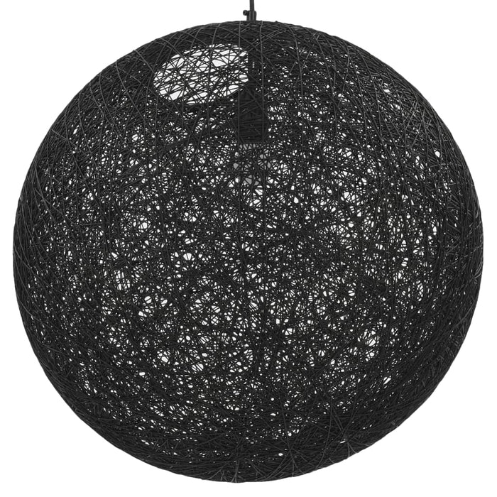 Medina Hanglamp rond E27 55 cm zwart