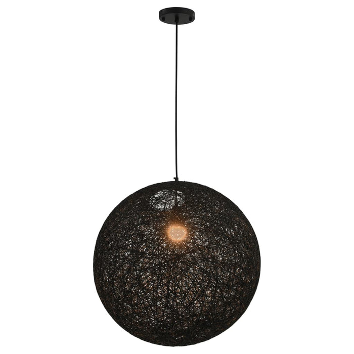 Medina Hanglamp rond E27 55 cm zwart