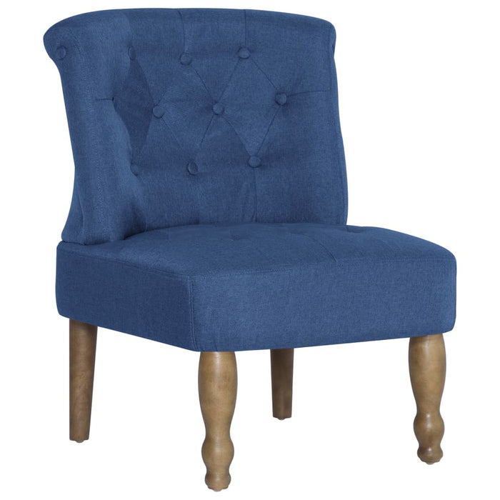Medina Franse stoelen 2 st stof blauw