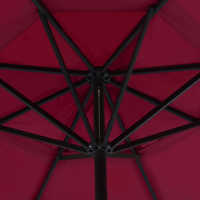 Medina Parasol met draagbare voet rood