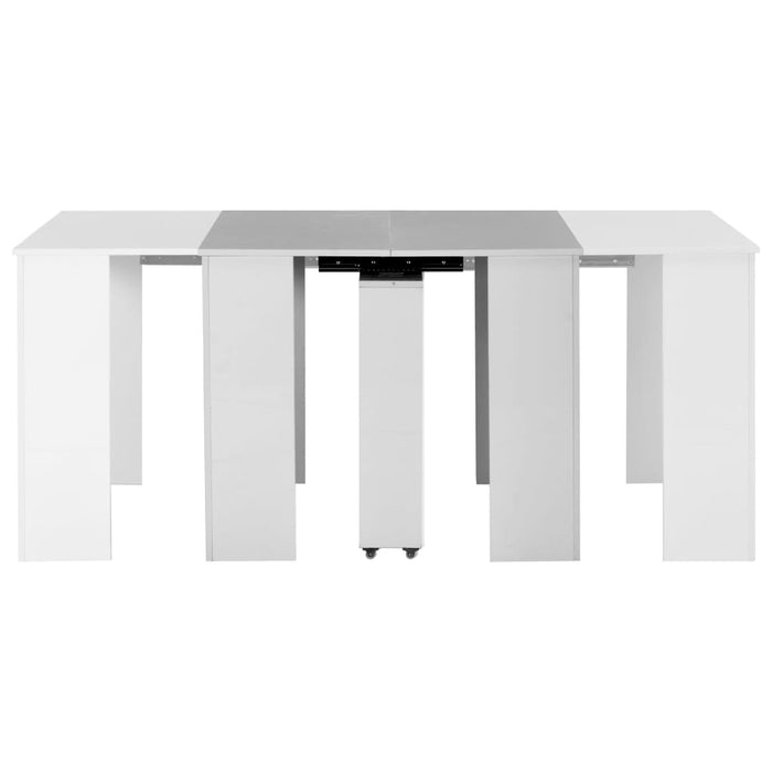 Medina Eettafel verlengbaar 175x90x75 cm hoogglans wit
