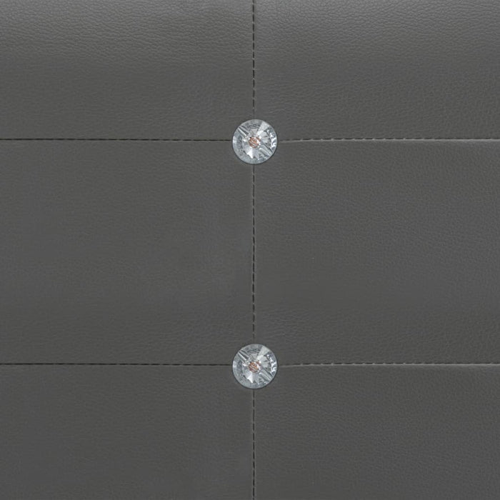 Medina Bedframe kunstleer grijs 160x200 cm