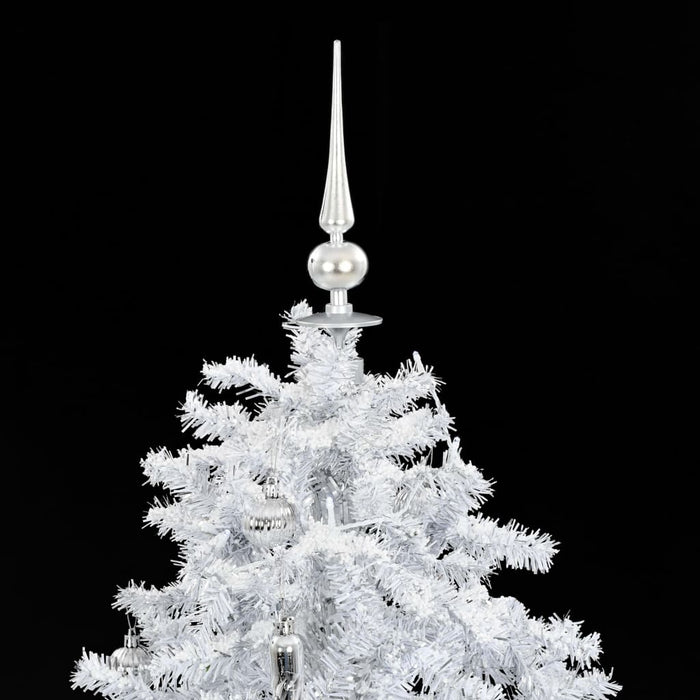 Medina Kerstboom sneeuwend met paraplubasis 140 cm wit