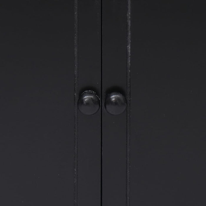 Medina Bijzetkast 60x30x75 cm paulowniahout zwart