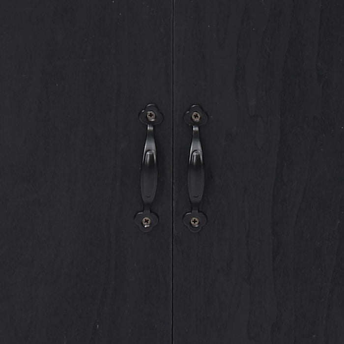 Medina Bijzetkast 60x30x75 cm paulowniahout zwart