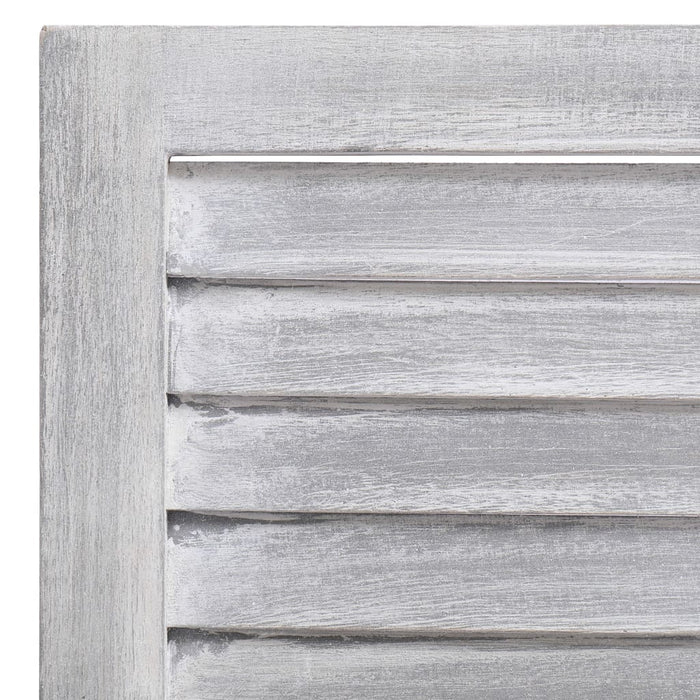 Medina Kamerscherm met 4 panelen 140x165 cm hout grijs