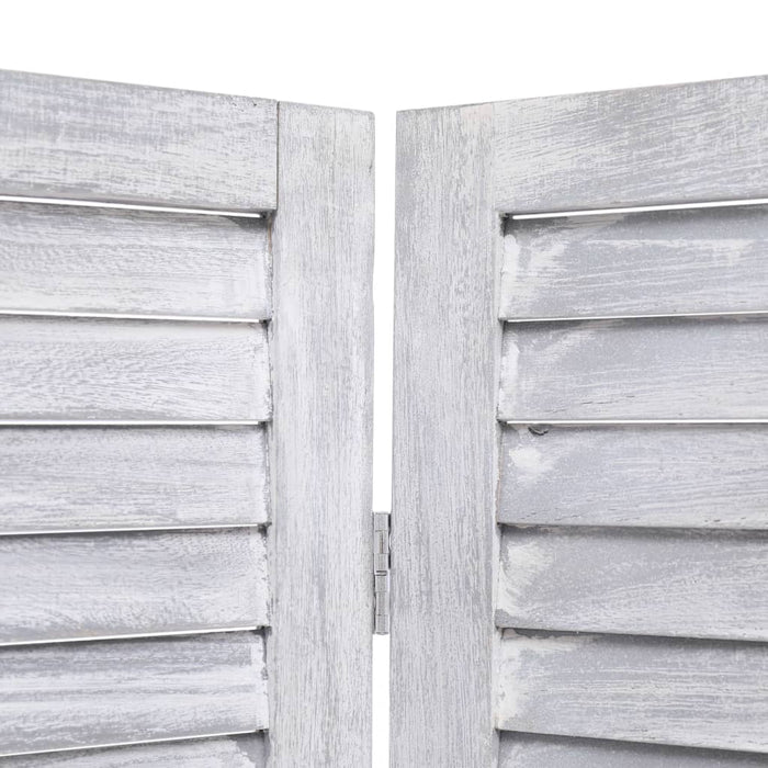 Medina Kamerscherm met 5 panelen 175x165 cm hout grijs
