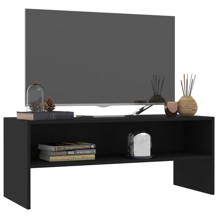 Medina Tv-meubel 100x40x40 cm spaanplaat zwart