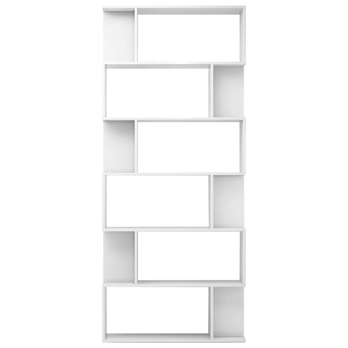 Medina Boekenkast/kamerscherm 80x24x192 cm spaanplaat hoogglans wit