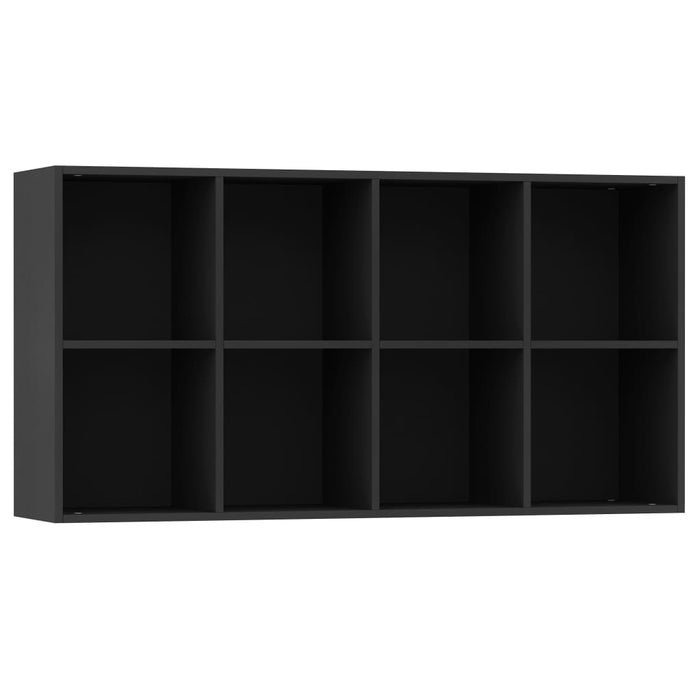 Medina Boekenkast/dressoir 66x30x130 cm spaanplaat zwart