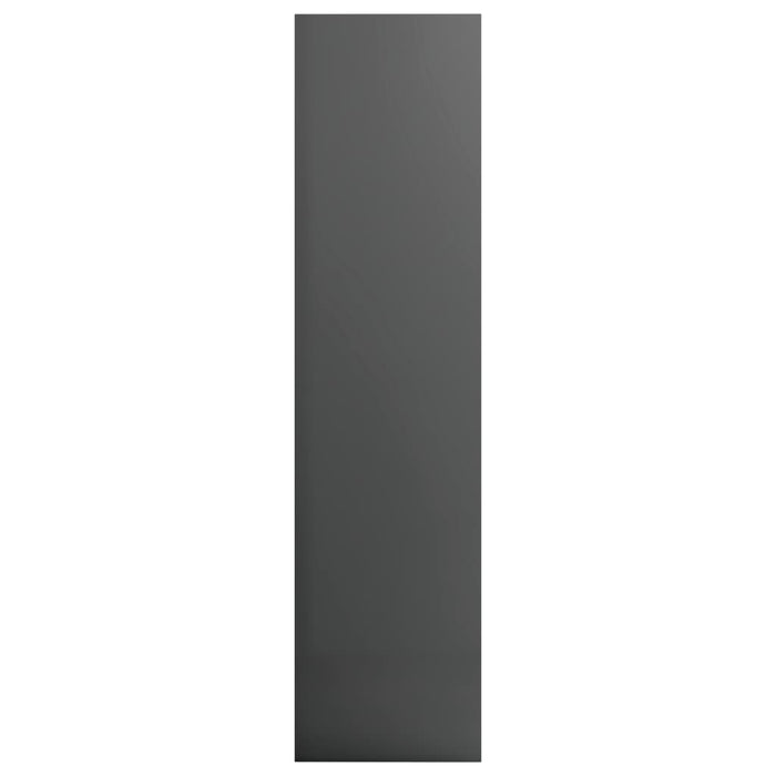 Medina Kledingkast 100x50x200 cm spaanplaat hoogglans grijs