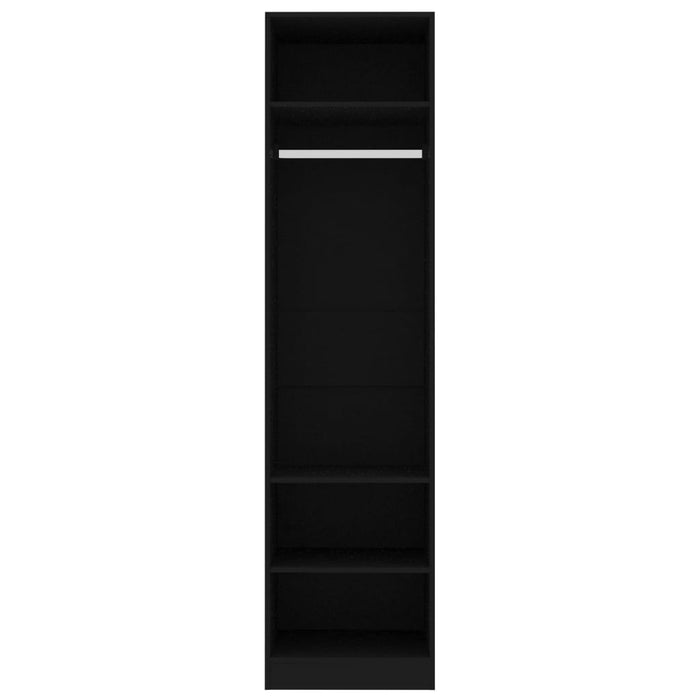 Medina Kledingkast 50x50x200 cm spaanplaat zwart