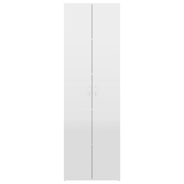 Medina Kantoorkast 60x32x190 cm spaanplaat hoogglans wit