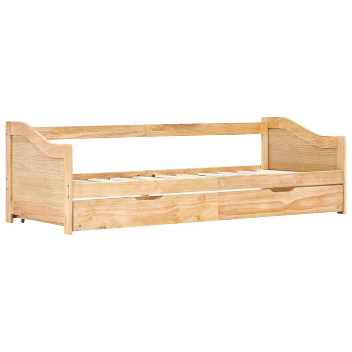 Medina Bedbankframe uittrekbaar grenenhout 90x200 cm