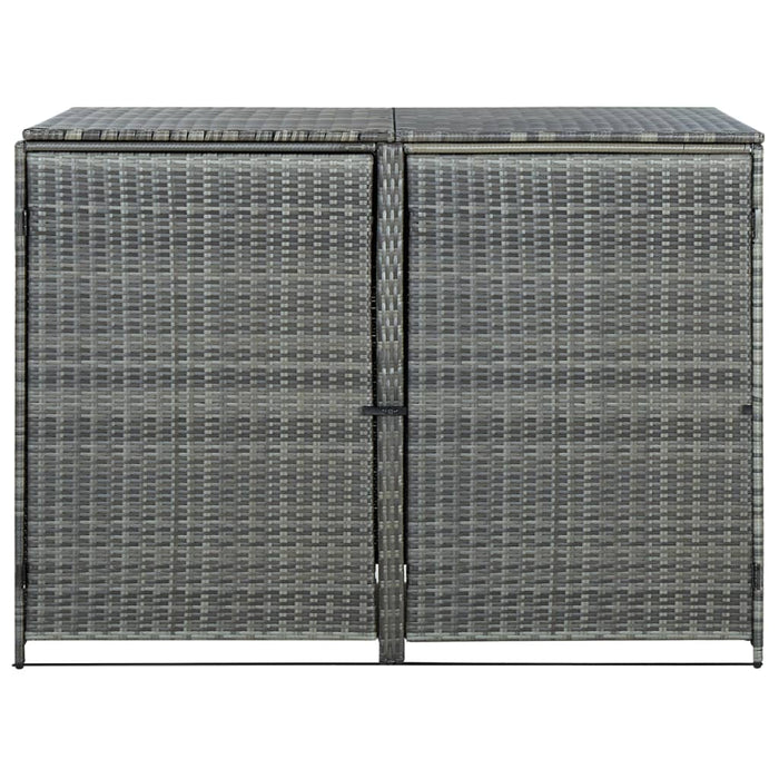 Medina Containerberging dubbel 148x77x111 cm poly rattan antraciet