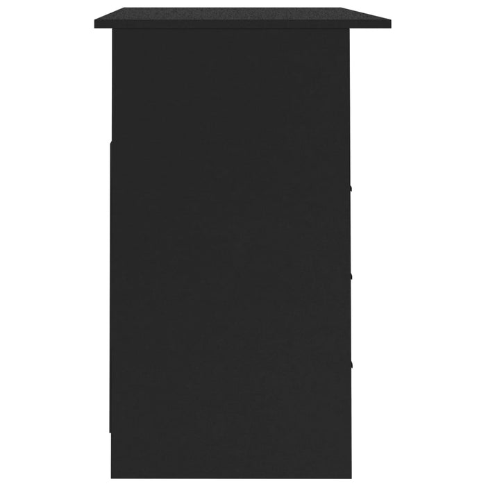 Medina Bureau met lades 110x50x76 cm spaanplaat zwart