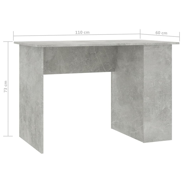 Medina Bureau 110x60x73 cm spaanplaat betongrijs