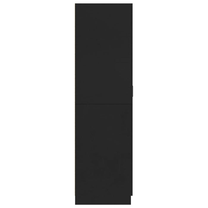 Medina Kledingkast 80x52x180 cm spaanplaat zwart