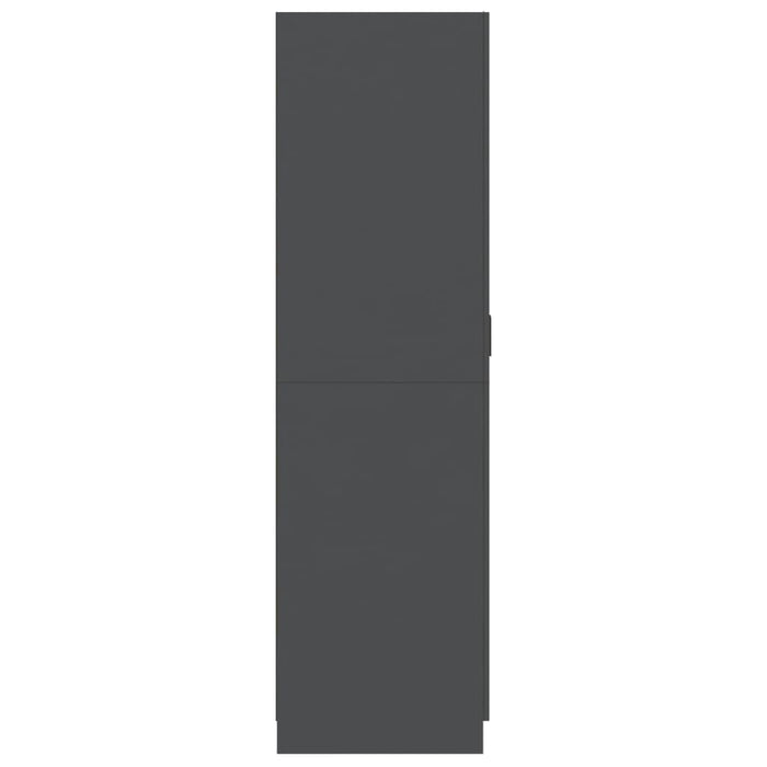 Medina Kledingkast 80x52x180 cm spaanplaat grijs