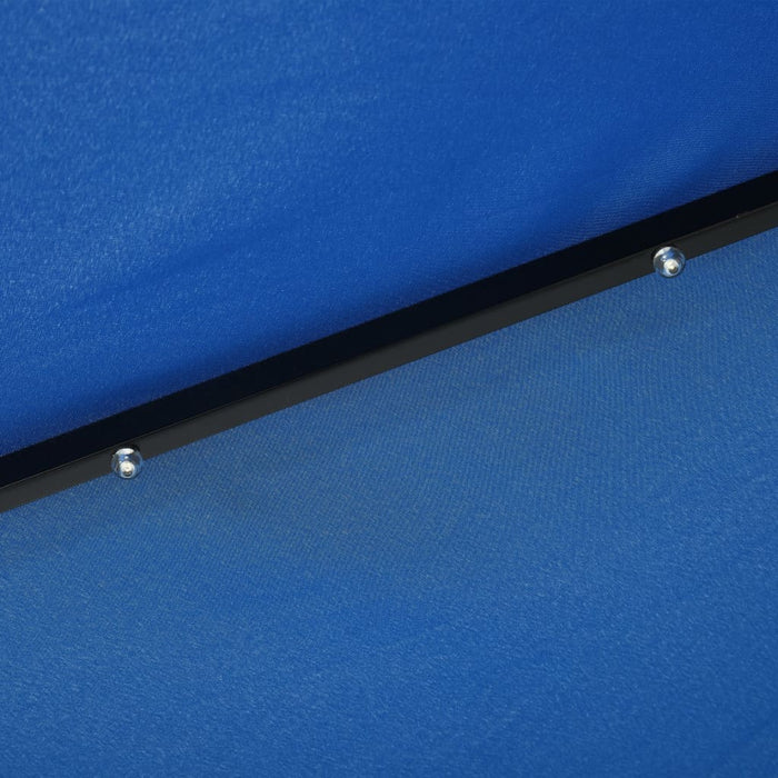 Medina Parasol met LED-verlichting en stalen paal 300 cm blauw