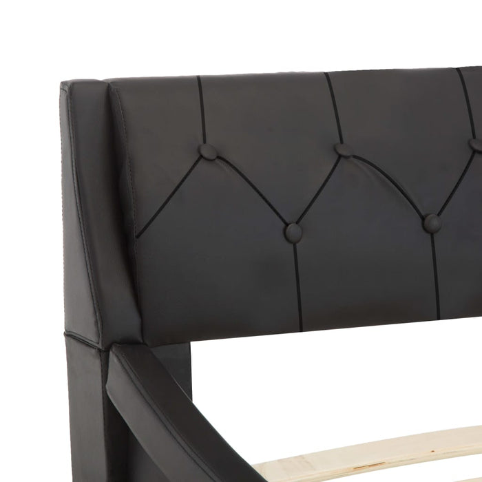 Medina Bedframe kunstleer zwart 160x200 cm