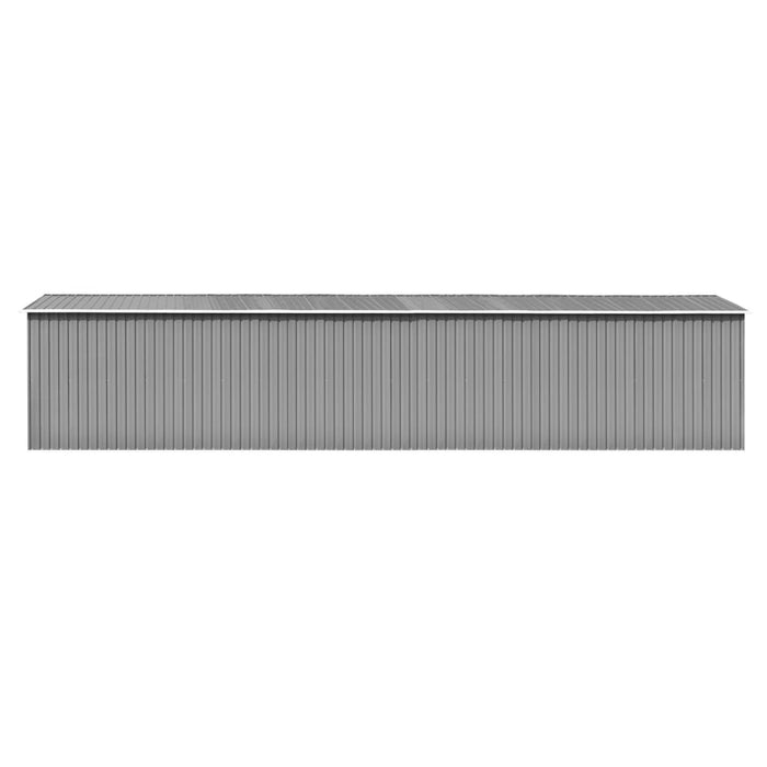 Medina Tuinschuur 257x990x181 cm gegalvaniseerd staal grijs