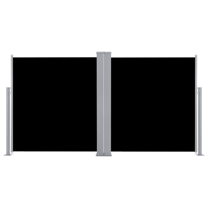 Medina Windscherm uittrekbaar 120x600 cm zwart