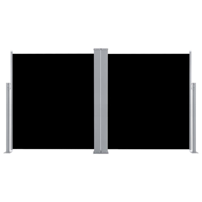 Medina Windscherm uittrekbaar 140x600 cm zwart