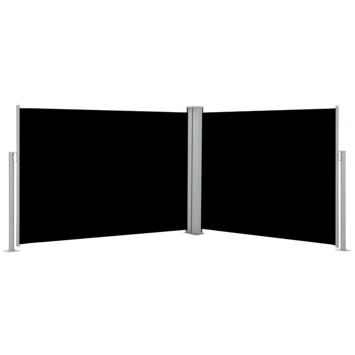 Medina Windscherm uittrekbaar 120x1000 cm zwart