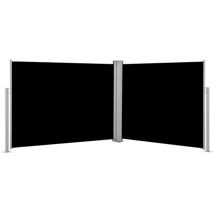 Medina Windscherm uittrekbaar 140x1000 cm zwart