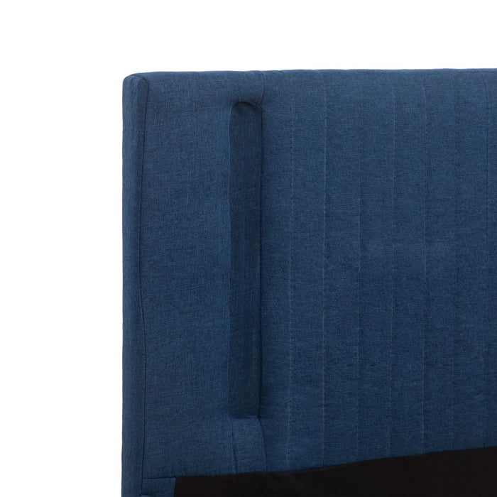 Medina Bedframe met LED stof blauw 90x200 cm