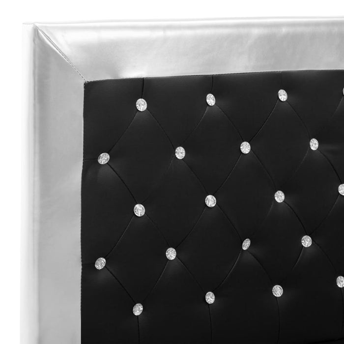 Medina Bedframe kunstleer zwart 160x200 cm