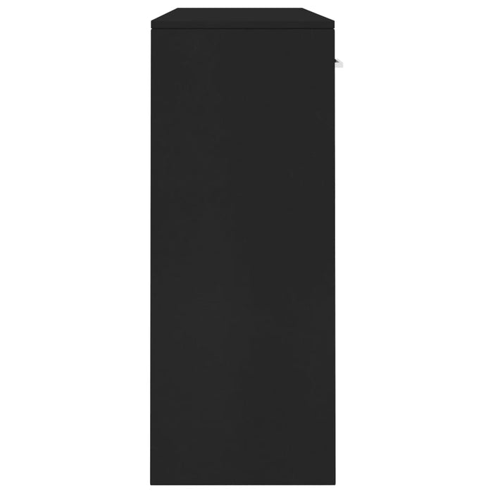 Medina Dressoir 110x34x75 cm spaanplaat zwart