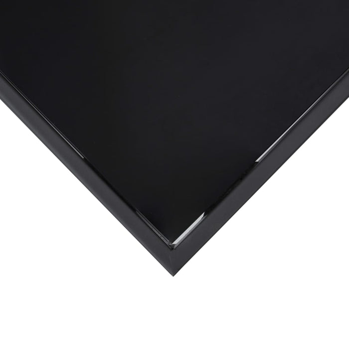 Medina Tuinbartafel 60x60x110 cm gehard glas zwart
