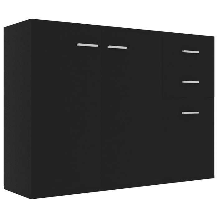 Medina Dressoir 105x30x75 cm spaanplaat zwart