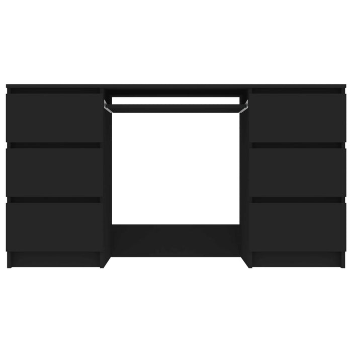 Medina Schrijftafel 140x50x77 cm spaanplaat zwart