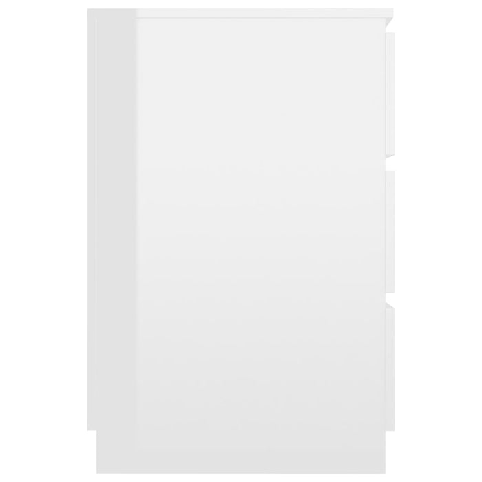 Medina Schrijftafel 140x50x77 cm spaanplaat hoogglans wit