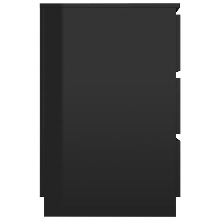 Medina Schrijftafel 140x50x77 cm spaanplaat hoogglans zwart