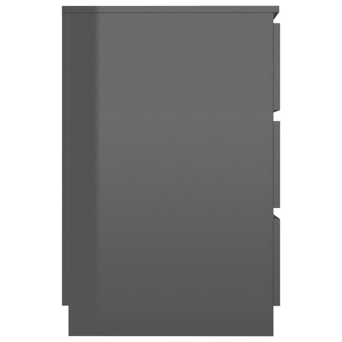 Medina Schrijftafel 140x50x77 cm spaanplaat hoogglans grijs
