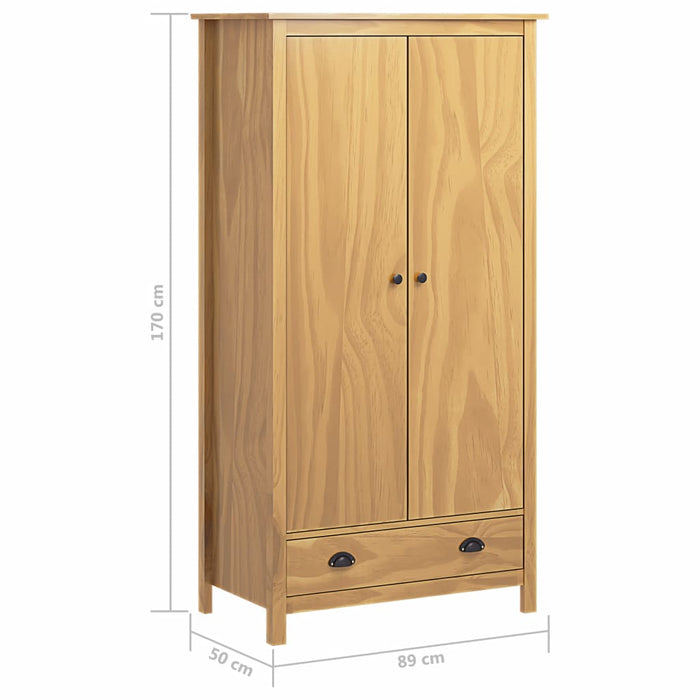 Medina Kledingkast met 2 deuren Hill Range 89x50x170 cm grenenhout