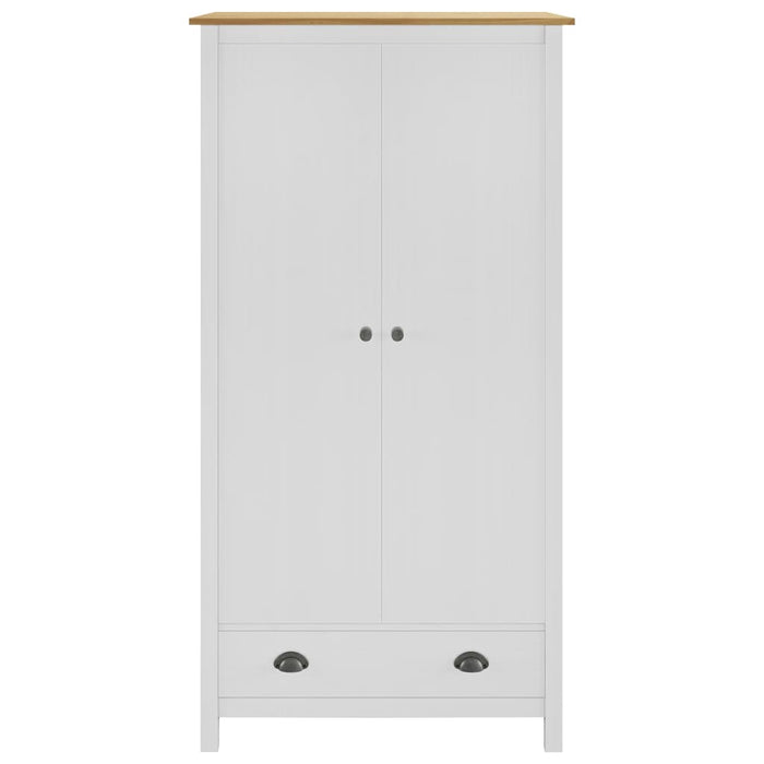 Medina Kledingkast met 2 deuren Hill Range 89x50x170 cm grenenhout wit