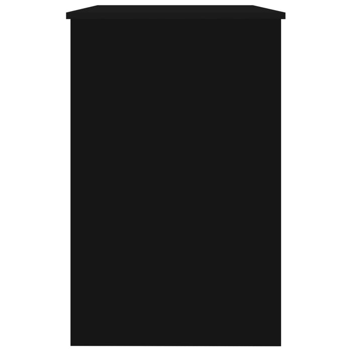 Medina Bureau 100x50x76 cm spaanplaat hoogglans zwart