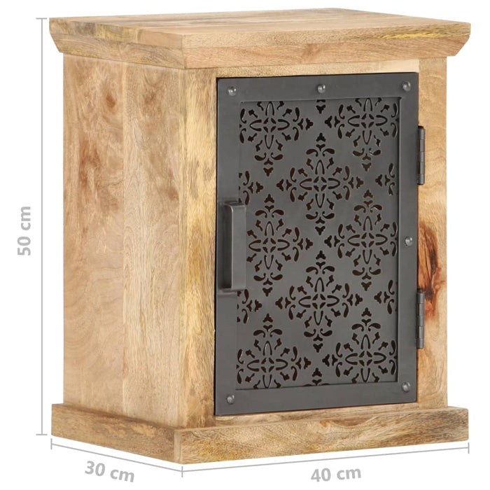 Medina Nachtkastje met deur 40x30x50 cm massief mangohout