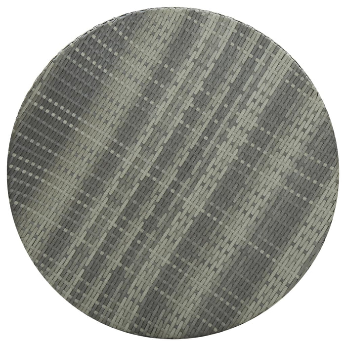 Medina Tuintafel 75,5x106 cm poly rattan grijs