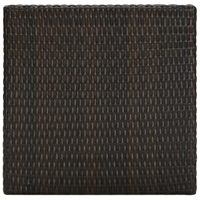 Medina Tuinbartafel 60,5x60,5x110,5 cm poly rattan bruin