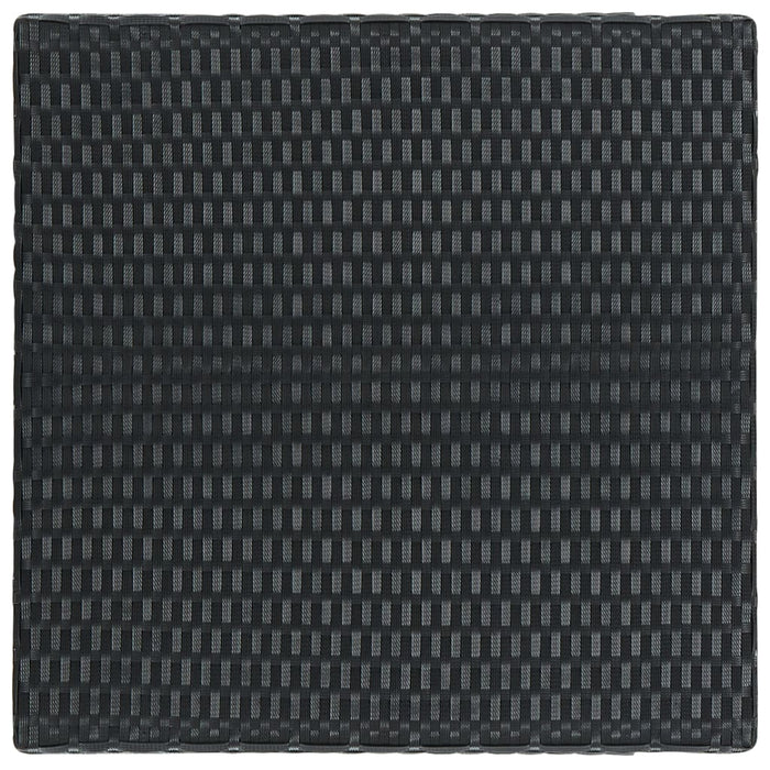Medina Tuinbartafel 60,5x60,5x110,5 cm poly rattan zwart