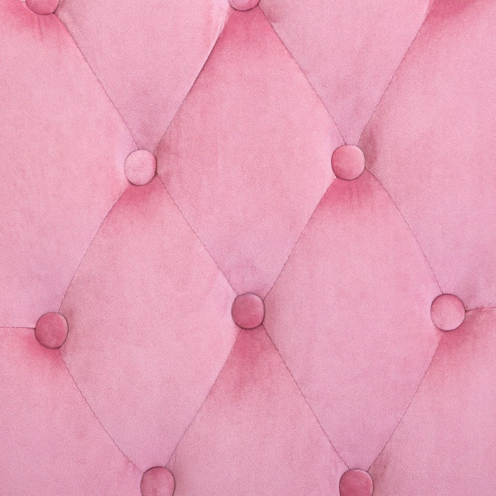 Medina Eetkamerstoel fluweel roze