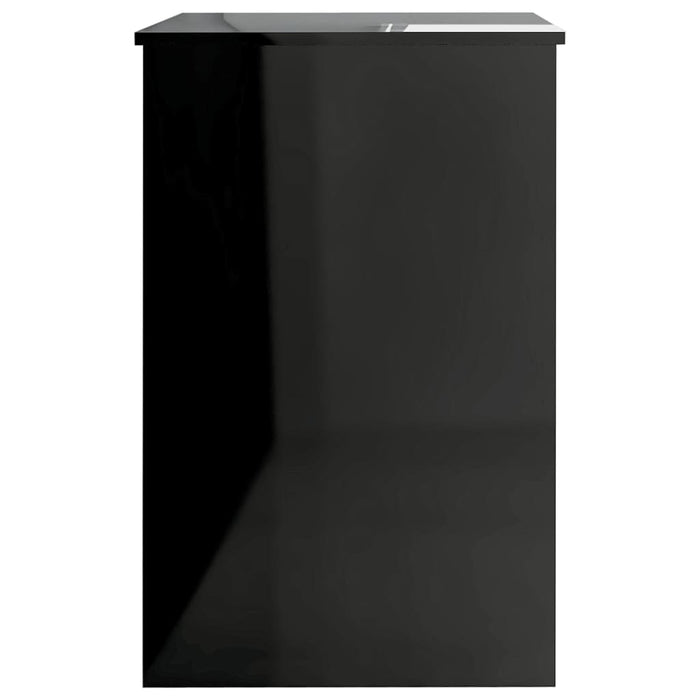 Medina Bureau 140x50x76 cm spaanplaat hoogglans zwart
