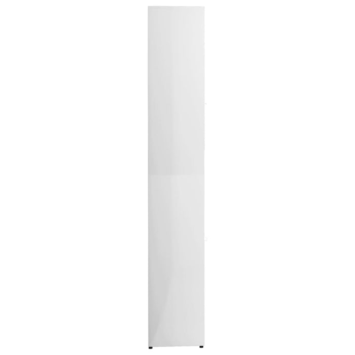 Medina Badkamerkast 30x30x183,5 cm spaanplaat hoogglans wit